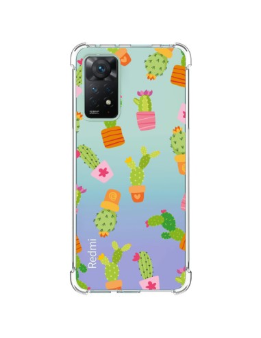 Cover Xiaomi Redmi Note 11 Pro Cactus Colorati Trasparente - Nico