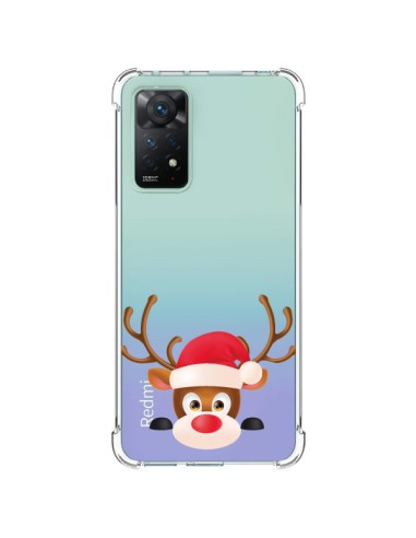 Coque Xiaomi Redmi Note 11 Pro Renne de Noël transparente - Nico