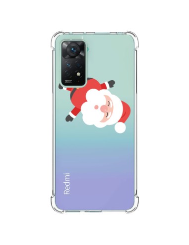 Coque Xiaomi Redmi Note 11 Pro Père Noël et sa Guirlande transparente - Nico