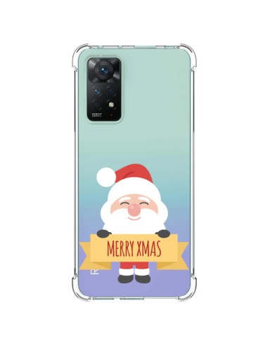 Coque Xiaomi Redmi Note 11 Pro Père Noël Merry Christmas transparente - Nico