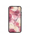 Coque iPhone 5C Roses Triangles Fleurs - Jonathan Perez