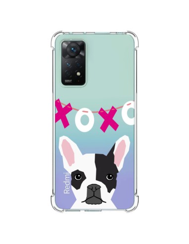 Coque Xiaomi Redmi Note 11 Pro Bulldog Français XoXo Chien Transparente - Pet Friendly