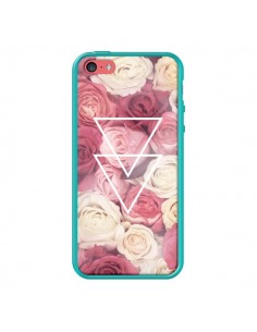 Coque Roses Triangles Fleurs pour iPhone 5C - Jonathan Perez 2