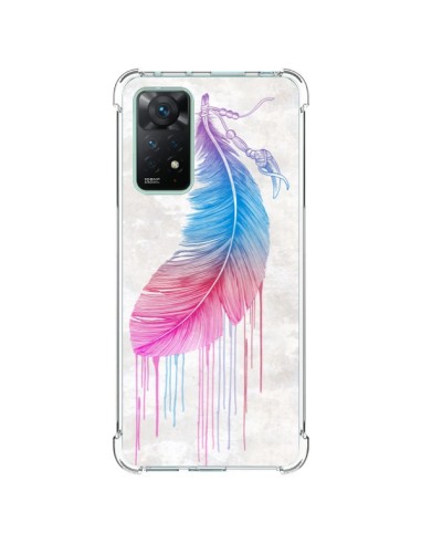 Coque Xiaomi Redmi Note 11 Pro Plume arc-en-ciel - Rachel Caldwell