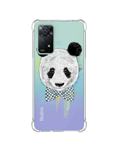 Coque Xiaomi Redmi Note 11 Pro Panda Noeud Papillon Transparente - Rachel Caldwell