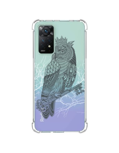 Coque Xiaomi Redmi Note 11 Pro Owl King Chouette Hibou Roi Transparente - Rachel Caldwell
