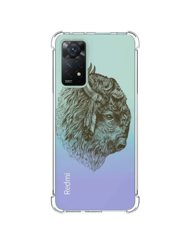 Coque Xiaomi Redmi Note 11 Pro Buffalo Bison Transparente - Rachel Caldwell