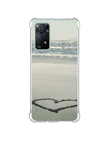 Coque Xiaomi Redmi Note 11 Pro Coeoeur Plage Beach Mer Sea Love Sable Sand - R Delean