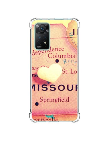 Coque Xiaomi Redmi Note 11 Pro Carte Map Missouri Coeoeur - R Delean