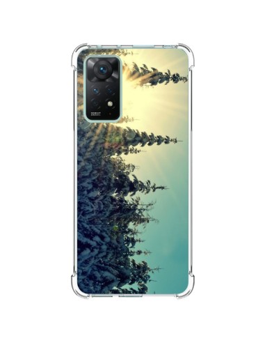 Coque Xiaomi Redmi Note 11 Pro Hiver Paysage Neige Montagnes Sapins Ski - R Delean