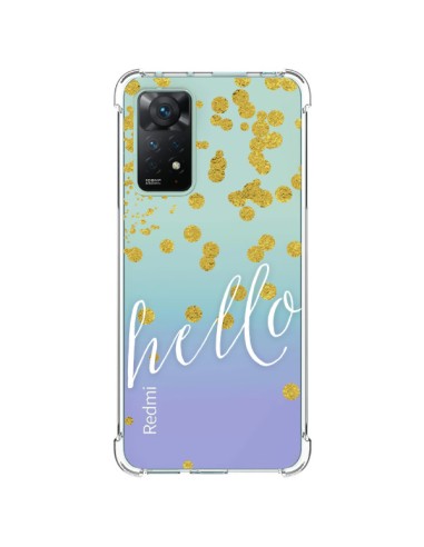 Coque Xiaomi Redmi Note 11 Pro Hello, Bonjour Transparente - Sylvia Cook