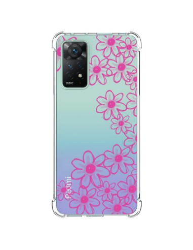 Cover Xiaomi Redmi Note 11 Pro Fiori Rosa Trasparente - Sylvia Cook