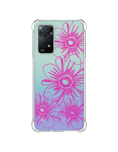 Cover Xiaomi Redmi Note 11 Pro Fiori Primaverili Rosa Trasparente - Sylvia Cook