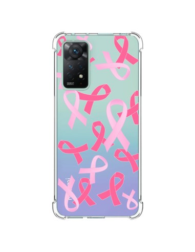 Cover Xiaomi Redmi Note 11 Pro Nastri Rosa Trasparente - Sylvia Cook