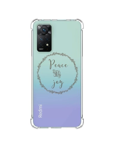 Coque Xiaomi Redmi Note 11 Pro Peace and Joy, Paix et Joie Transparente - Sylvia Cook