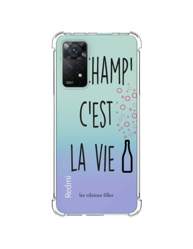 Coque Xiaomi Redmi Note 11 Pro Le Champ, c'est la Vie Transparente - Les Vilaines Filles