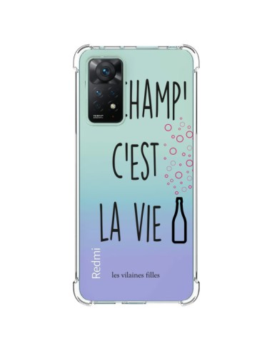 Cover Xiaomi Redmi Note 11 Pro Le Champ, c'est la Vie Trasparente - Les Vilaines Filles