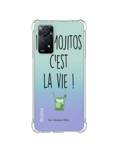 Coque Xiaomi Redmi Note 11 Pro Les Mojitos, c'est la vie Transparente - Les Vilaines Filles