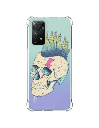 Coque Xiaomi Redmi Note 11 Pro Tête de Mort Crane Punk Transparente - Victor Vercesi