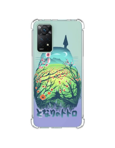 Cover Xiaomi Redmi Note 11 Pro Totoro Manga Fiori Trasparente - Victor Vercesi