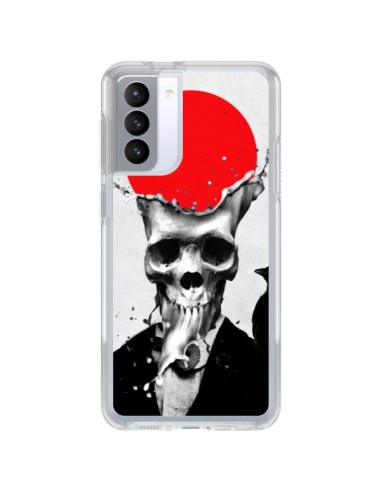 Coque Samsung Galaxy S21 FE Splash Skull Tête de Mort - Ali Gulec