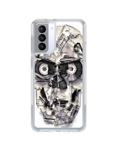 Coque Samsung Galaxy S21 FE Tape Skull K7 Tête de Mort - Ali Gulec