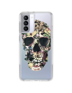 Cover Samsung Galaxy S21 FE Teschio Vintage Trasparente - Ali Gulec