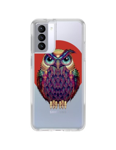 Coque Samsung Galaxy S21 FE Chouette Hibou Owl Transparente - Ali Gulec