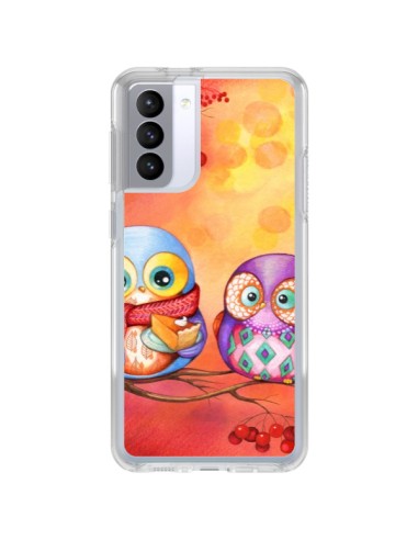 Coque Samsung Galaxy S21 FE Chouette Arbre - Annya Kai