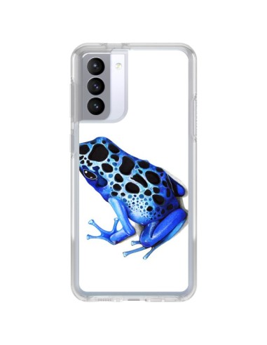 Coque Samsung Galaxy S21 FE Grenouille Bleue - Annya Kai