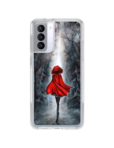 Cover Samsung Galaxy S21 FE Cappuccetto Rosso Legno - Annya Kai