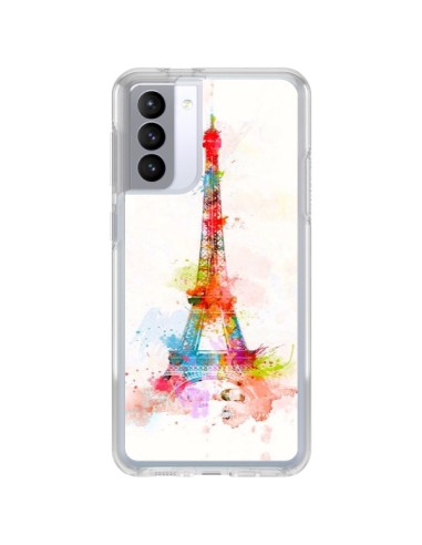 Coque Samsung Galaxy S21 FE Paris Tour Eiffel Muticolore - Asano Yamazaki