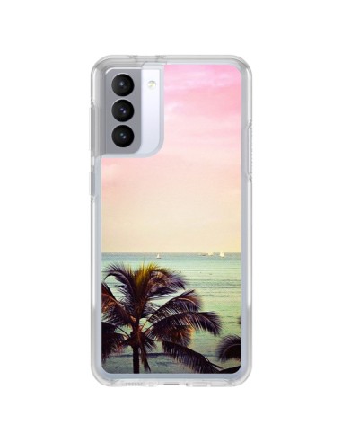 Coque Samsung Galaxy S21 FE Sunset Palmier Palmtree - Asano Yamazaki