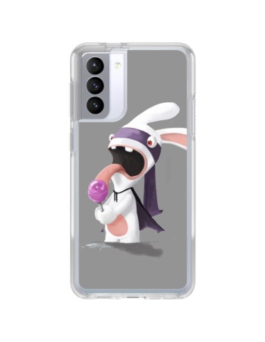 Samsung Galaxy S21 FE Case Rabbit Idiot Lollipop - Bertrand Carriere