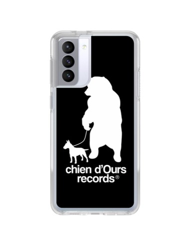 Coque Samsung Galaxy S21 FE Chien d'Ours Records Musique - Bertrand Carriere