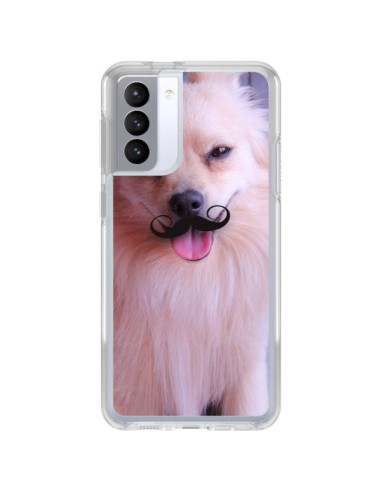 Coque Samsung Galaxy S21 FE Clyde Chien Movember Moustache - Bertrand Carriere