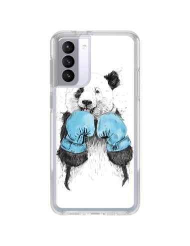 Cover Samsung Galaxy S21 FE Panda Vincitore Boxe - Balazs Solti