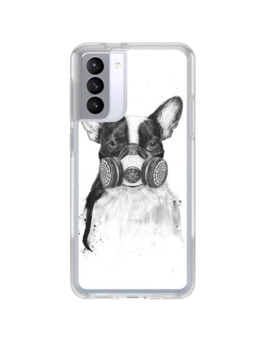 Coque Samsung Galaxy S21 FE Tagueur Bulldog Dog Chien Big City Life - Balazs Solti