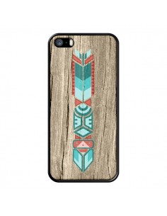 Coque Totem Tribal Azteque Bois Wood pour iPhone 5 et 5S - Jonathan Perez 2