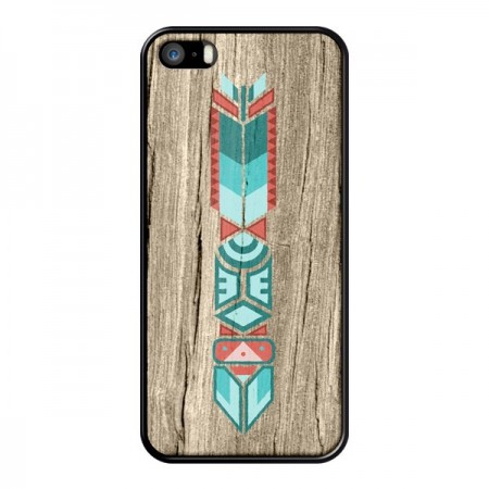 Coque Totem Tribal Azteque Bois Wood pour iPhone 5 et 5S - Jonathan Perez Coque Totem Tribal Azteque Bois Wood pour iPhone 5 et 5S - Jonathan Perez