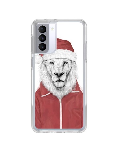 Cover Samsung Galaxy S21 FE Babbo Natale Leone - Balazs Solti