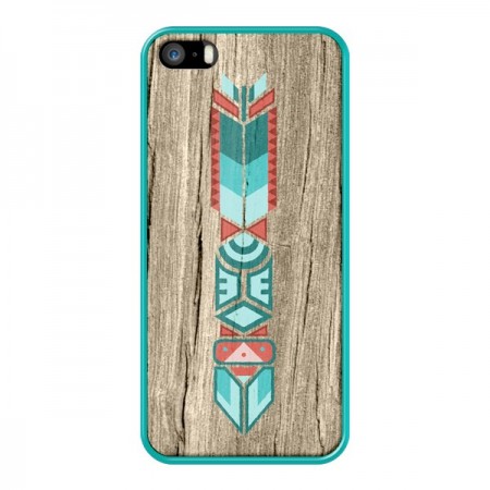 Coque Totem Tribal Azteque Bois Wood pour iPhone 5 et 5S - Jonathan Perez Coque Totem Tribal Azteque Bois Wood pour iPhone 5 et 5S - Jonathan Perez