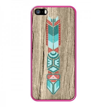 Coque Totem Tribal Azteque Bois Wood pour iPhone 5 et 5S - Jonathan Perez Coque Totem Tribal Azteque Bois Wood pour iPhone 5 et 5S - Jonathan Perez