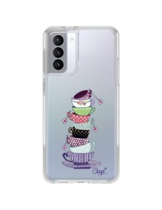 Coque Samsung Galaxy S21 FE Tasses de The Transparente - Chapo
