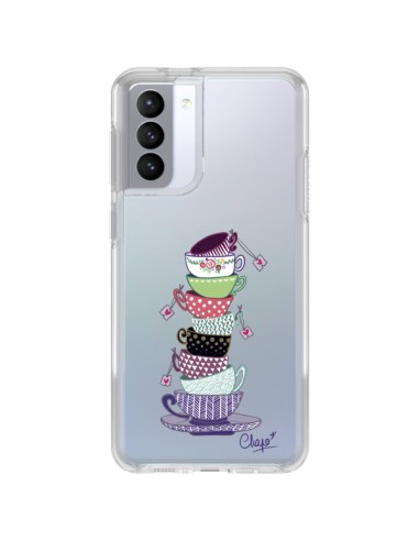 Coque Samsung Galaxy S21 FE Tasses de The Transparente - Chapo