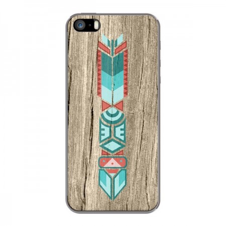 Coque Totem Tribal Azteque Bois Wood pour iPhone 5 et 5S - Jonathan Perez Coque Totem Tribal Azteque Bois Wood pour iPhone 5 et 5S - Jonathan Perez