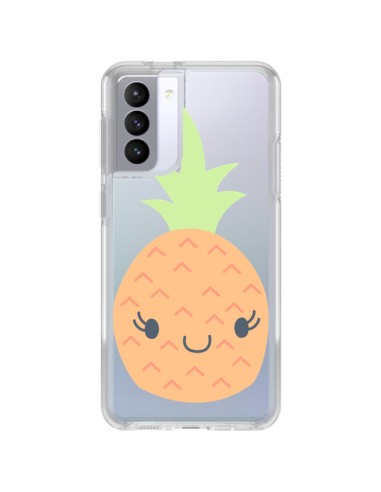 Cover Samsung Galaxy S21 FE Ananas Pineapple Fruit Trasparente - Claudia Ramos
