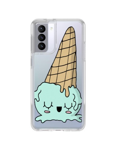 Coque Samsung Galaxy S21 FE Ice Cream Glace Summer Ete Renverse Transparente - Claudia Ramos