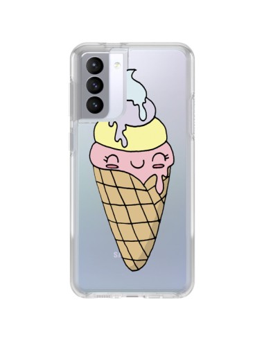 Coque Samsung Galaxy S21 FE Ice Cream Glace Summer Ete Parfum Transparente - Claudia Ramos