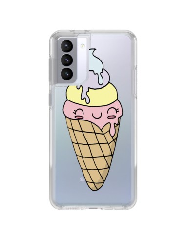 Cover Samsung Galaxy S21 FE Gelato Estate Profumo Trasparente - Claudia Ramos